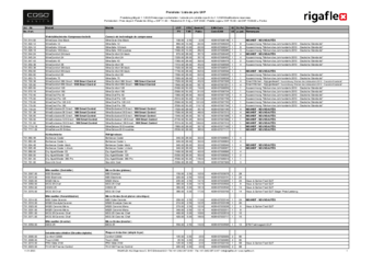 Liste de prix Caso